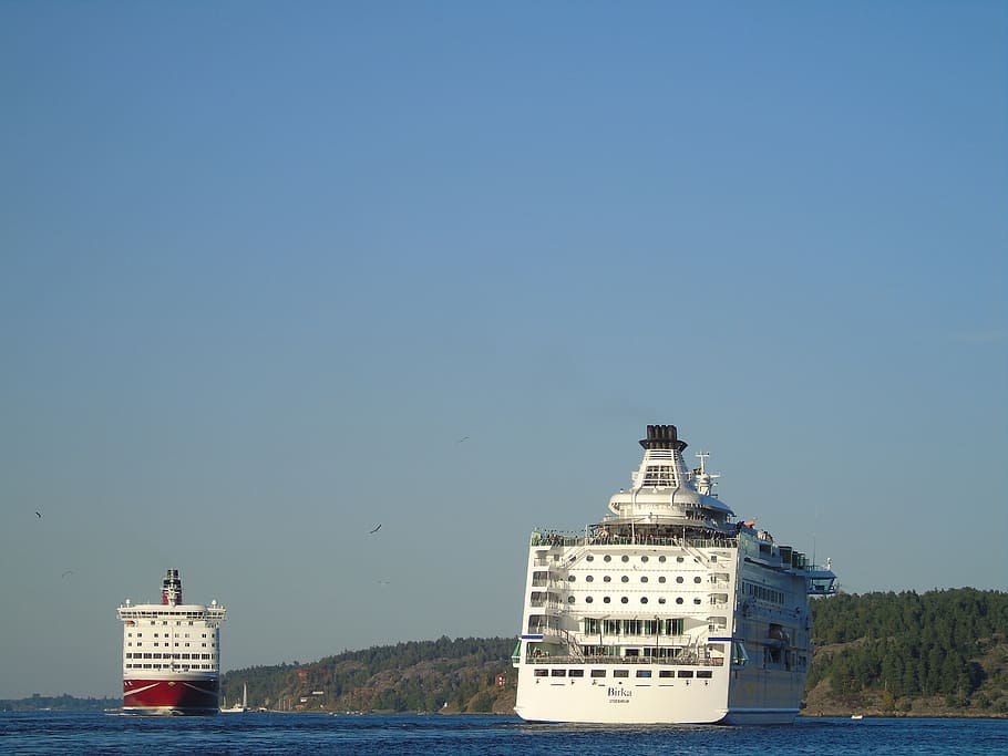 ferries, ferry, cruise, stockholm, finland, mariehamn, åbo, HD wallpaper