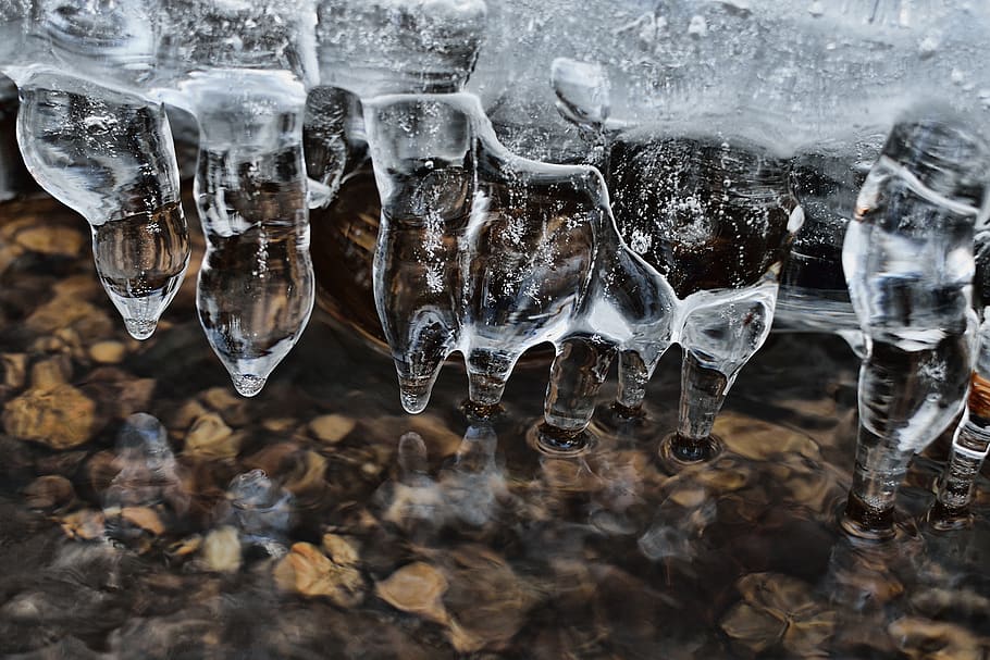 winter, ice, no people, cold temperature, close-up, nature HD wallpaper