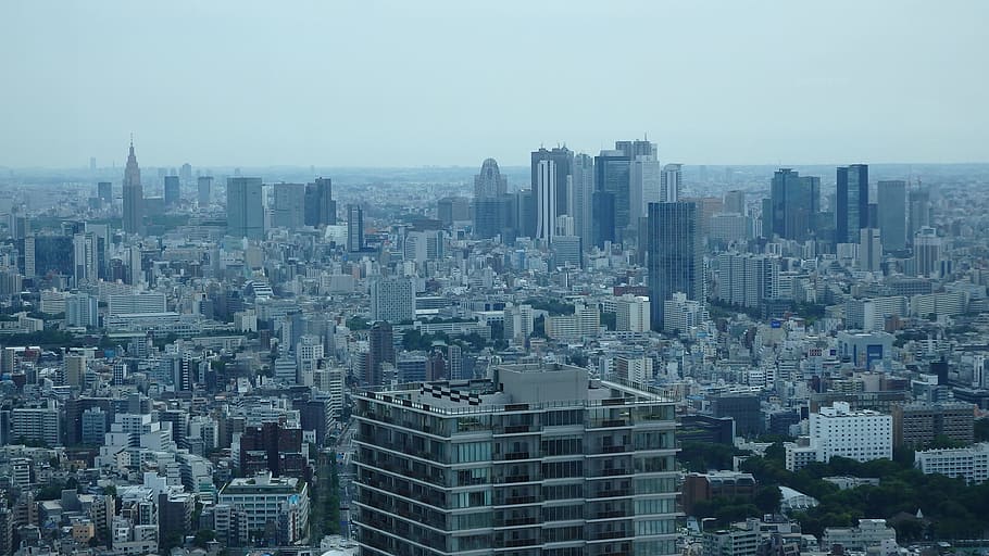 Tokyo, Ikebukuro, City, cityscape, skyscraper, architecture, HD wallpaper