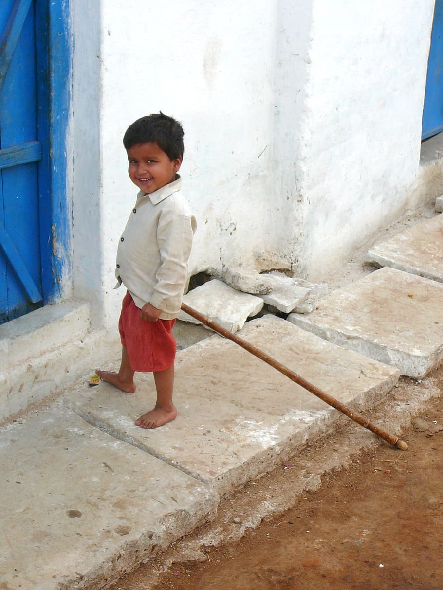boy, friendly, india, childhood, one person, full length, males HD wallpaper