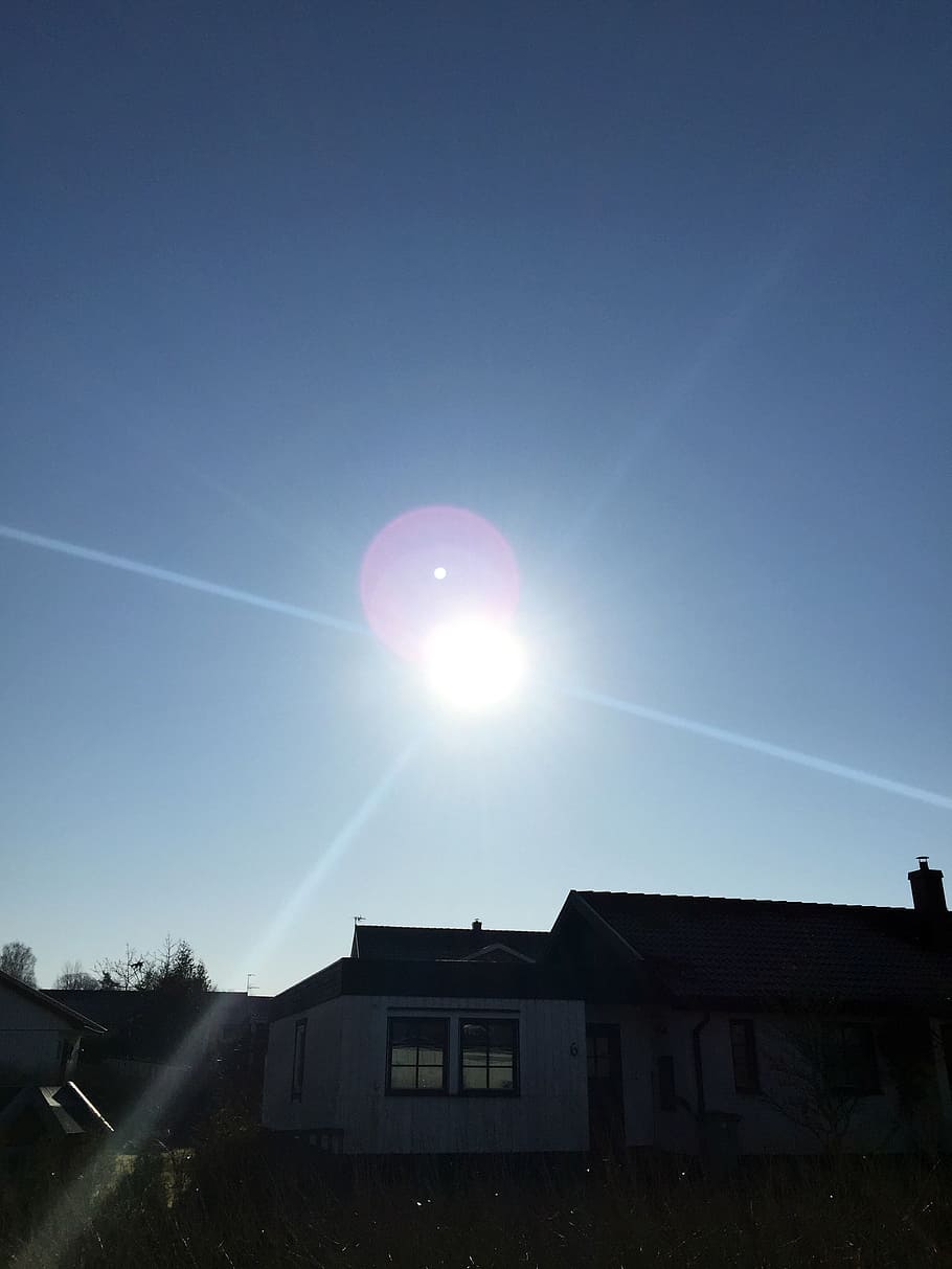 solar, spring, blue, himmel, solreflex, sky, sun, architecture HD wallpaper