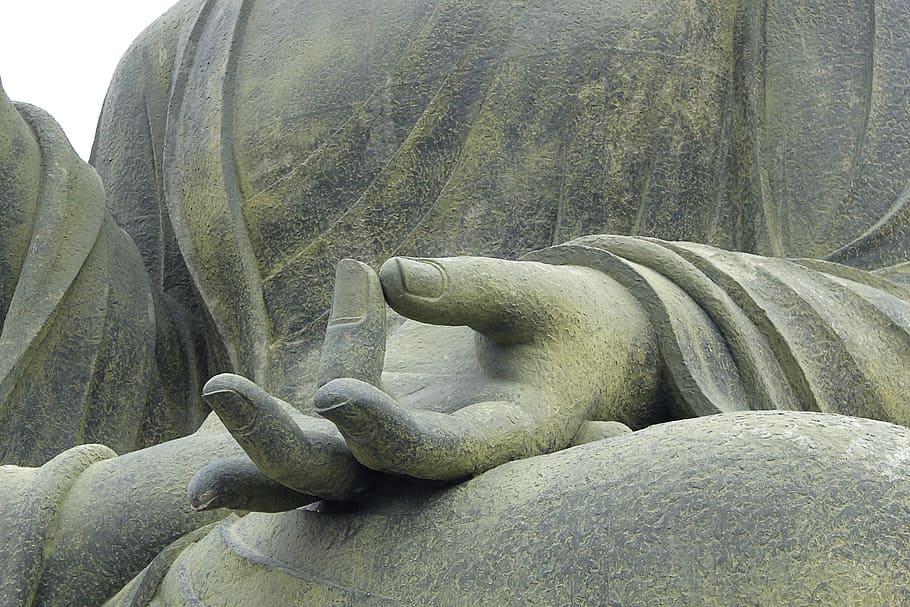 statue during daytime, meditation, buddha, hand, religion, spiritual