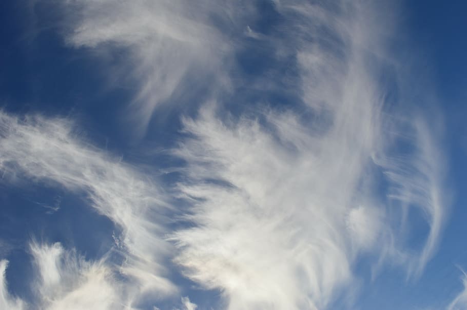sky, clouds, wind, blue, cloud - sky, beauty in nature, backgrounds HD wallpaper