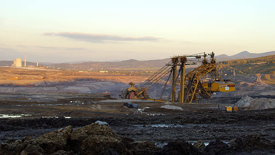 mine, extraction, coal, machine, excavator, coal mining, giant machine HD wallpaper