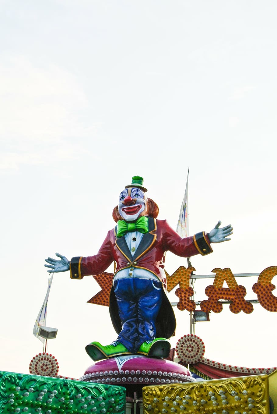 funfair, ride, high, amusement, park, holiday, outdoors, vacation HD wallpaper