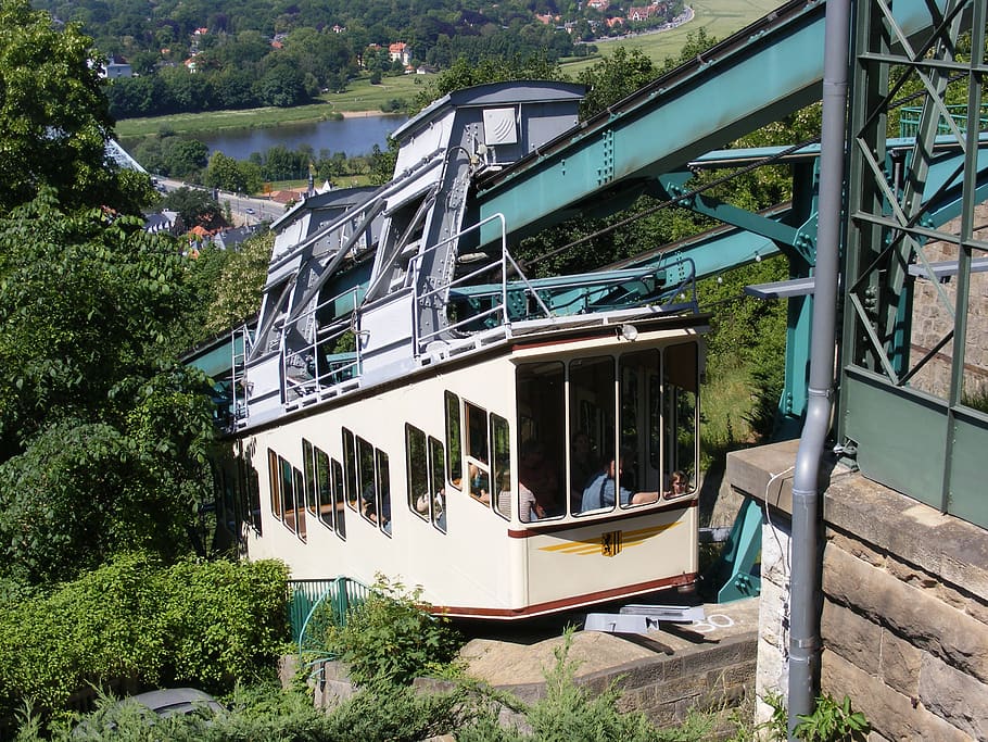 dresden, schwebebahn, dresden loschwitz, long eugen, built structure HD wallpaper