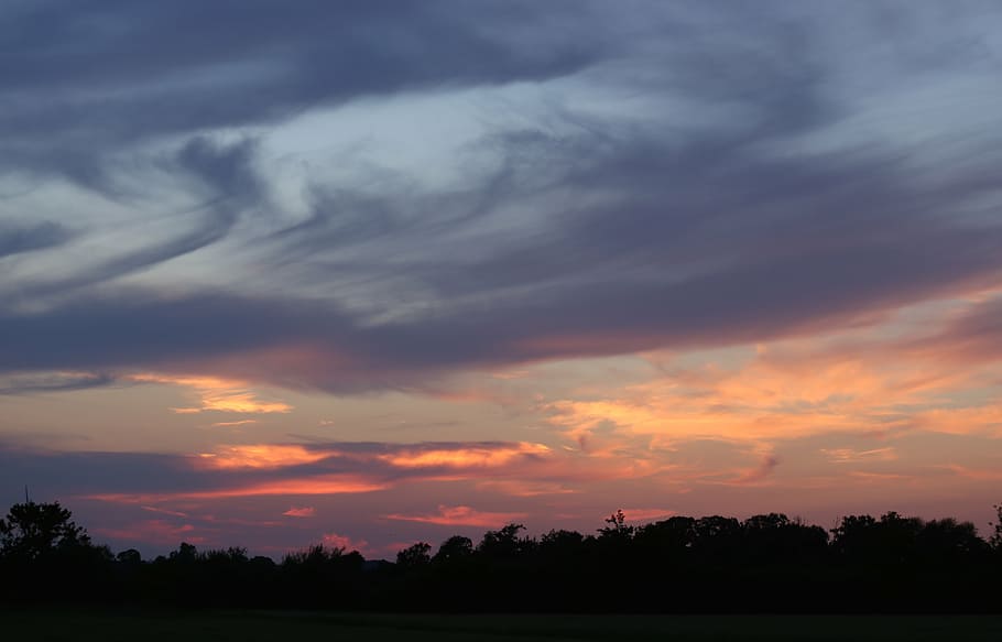 sunset, cloud, himmel, the evening sky, horizon, cloud - sky HD wallpaper