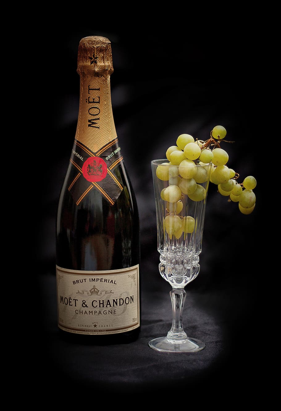 Noet & Chandon champagne bottle, Drink, Sparkling Wine, Wine, Bottle, HD wallpaper