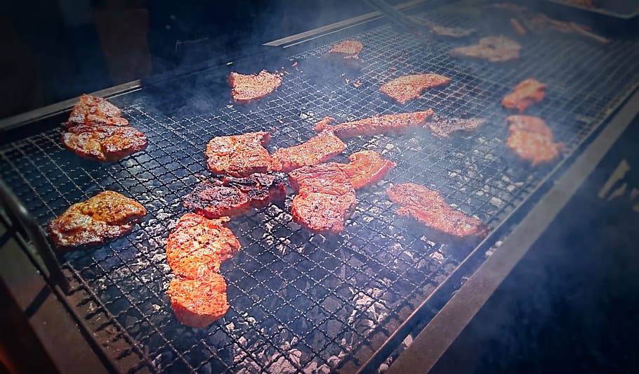 barbecue, steak, party, grilling, summer, bbq, meat, pork, celebration HD wallpaper