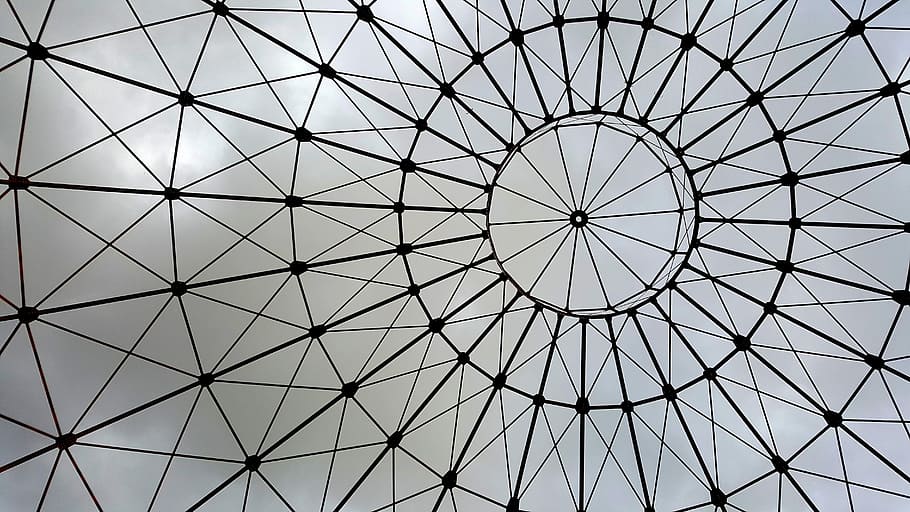 closeup photo of metal sphere, sky, clouds, rain, roof, pattern HD wallpaper