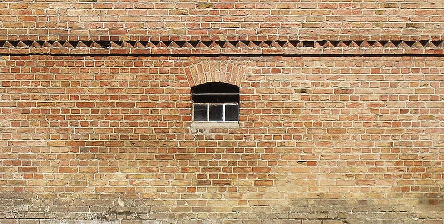 wall, brick, window, old, historically, architecture, hauswand HD wallpaper