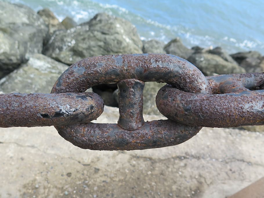string, iron, strength, metal, rusty, no people, chain, solid HD wallpaper