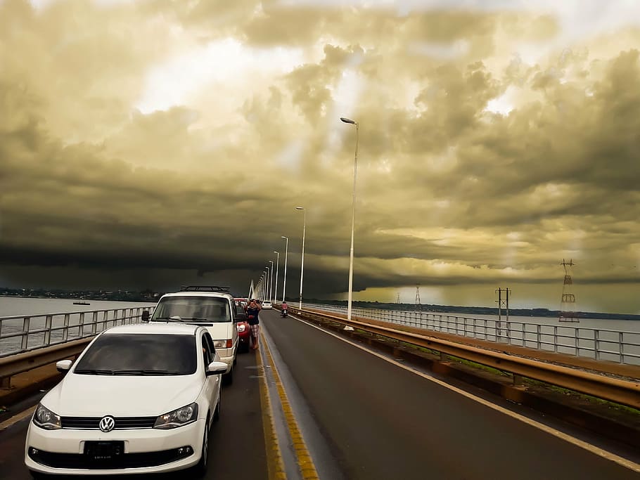 incarnation, posadas, bridge, storm over the bridge, rain, transportation, HD wallpaper