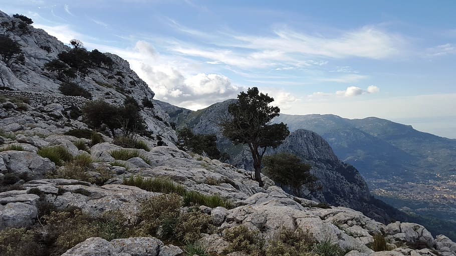 Mountain, Top, Excursion, Mallorca, saw tramutana, nature, no people HD wallpaper