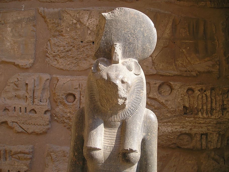 egyptian god figure, luxor, gizeh, statue, pharaonic, head HD wallpaper