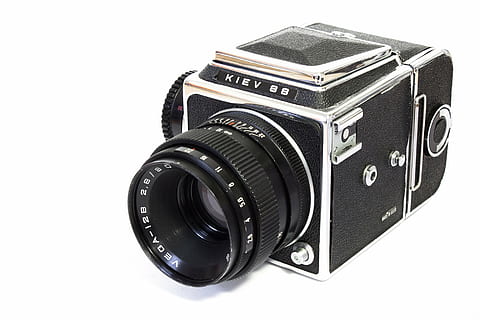 camera, analog, medium format, russian, kiev, old camera, photograph HD wallpaper