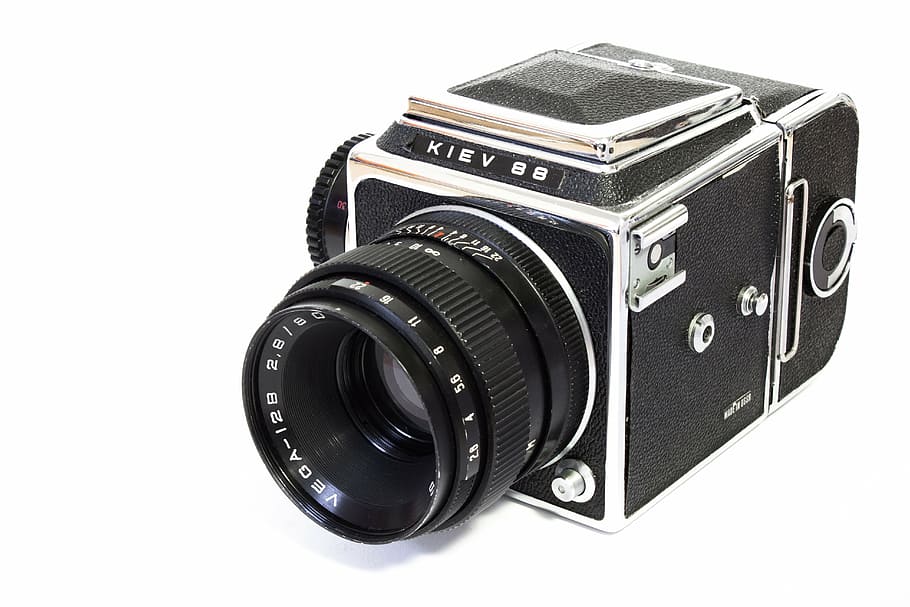 camera, analog, medium format, russian, kiev, old camera, photograph HD wallpaper