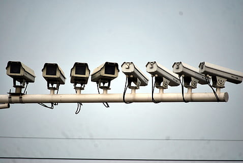white security camera, Cameras, Traffic, watching, surveillance HD wallpaper
