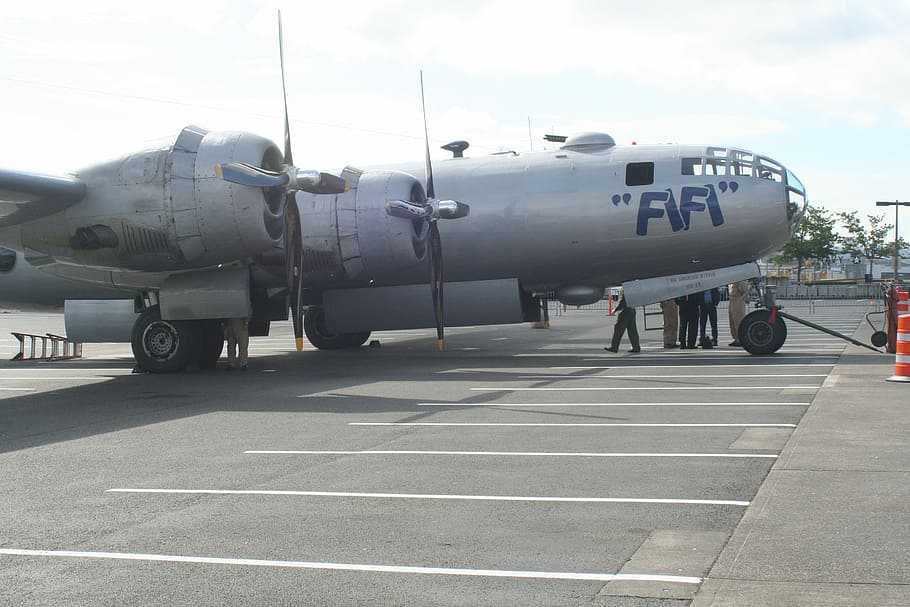 Aircraft, Ww-Ii, B-29, transportation, freight transportation, HD wallpaper