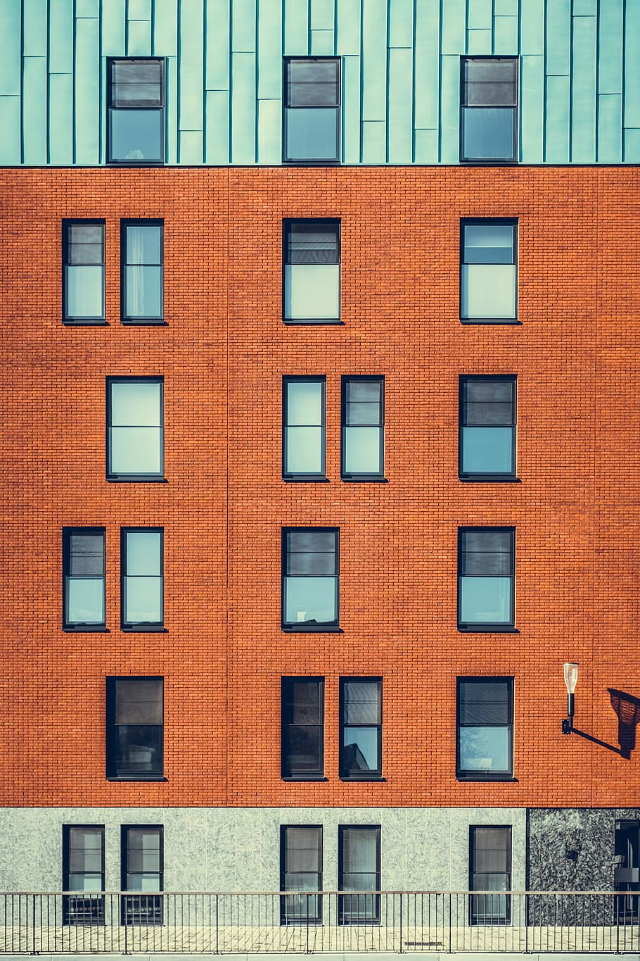 brown and gray concrete building, photo of orange building, geometric HD wallpaper