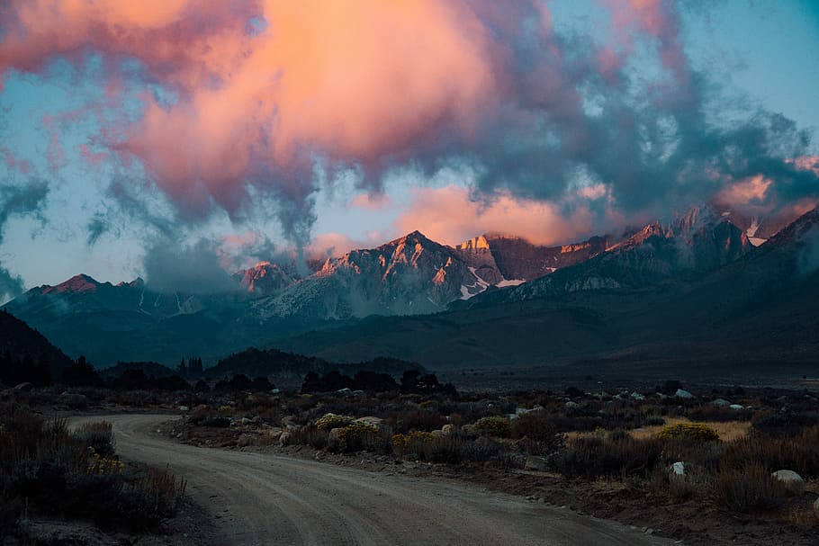 gray road near mountains, landscape photography of mountain, summit HD wallpaper