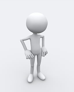 waiting, upset, angry, 3d figure, man, male, 3d human, studio shot HD wallpaper