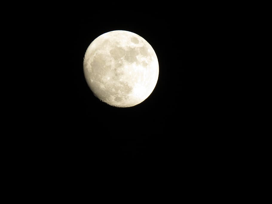 Himmel, Full Moon, astronomy, night, moon surface, no people HD wallpaper