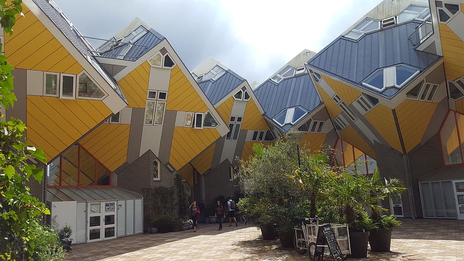 house, rotterdam, design, architecture, building exterior, built structure HD wallpaper