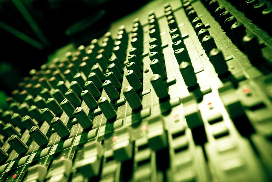 selective focus photo of audio mixer, Music, Mix, Sound, Audio, Mixer, HD wallpaper