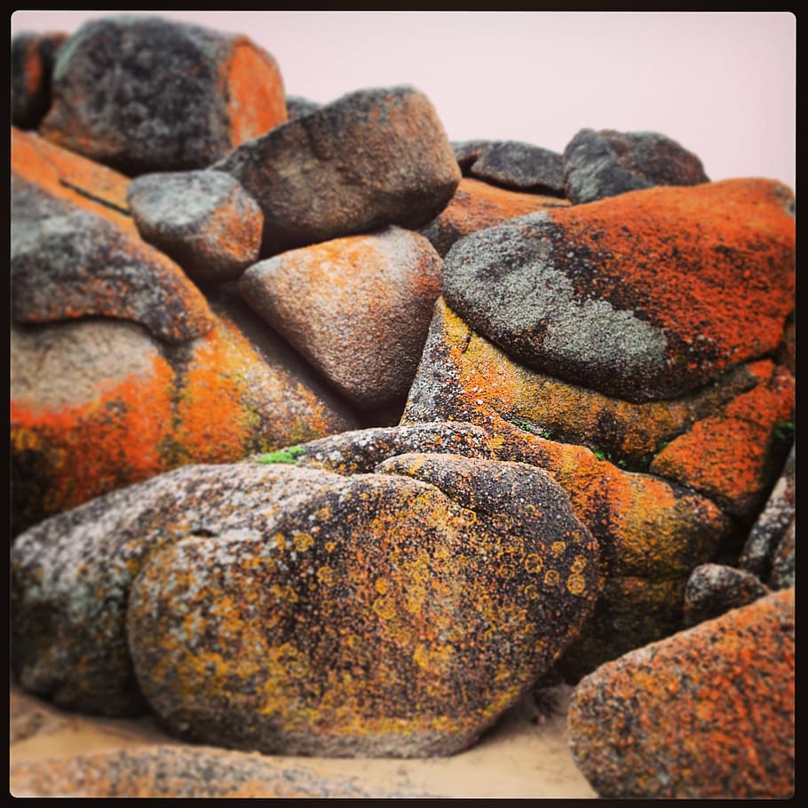 boulders, red, rock, landscape, stone, nature, natural, rocky HD wallpaper