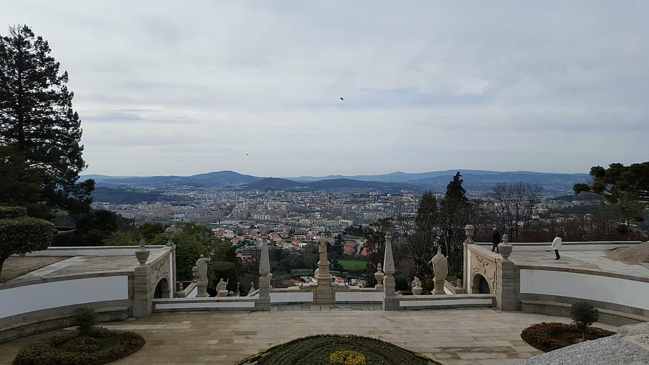 vista, sameiro, braga, architecture, famous Place, built structure HD wallpaper