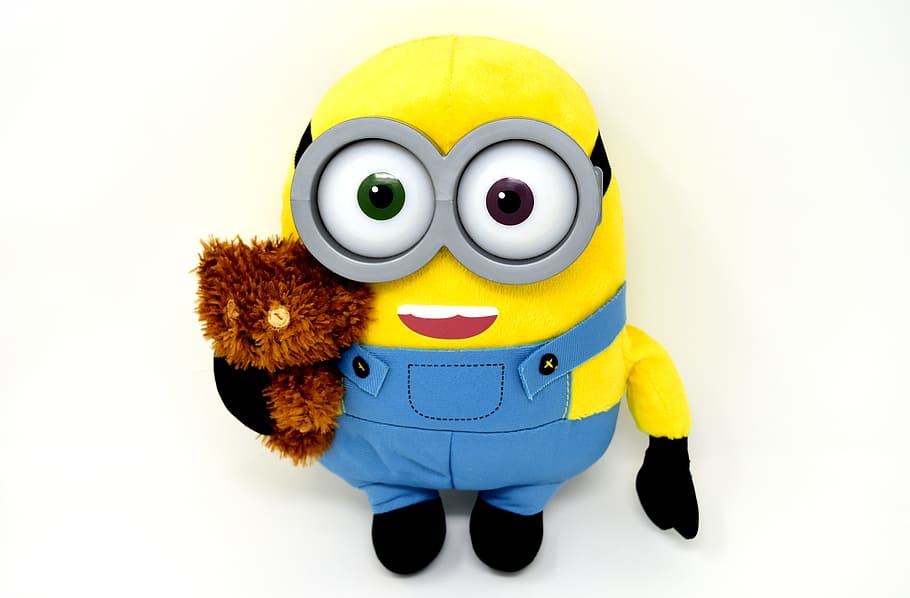 HD wallpaper: Minion plush toy, teddy, funny, soft toy, figure, toys,  yellow | Wallpaper Flare