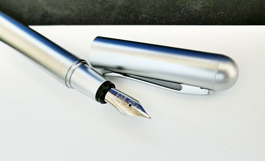filler, fountain pen, writing implement, ink, leave, writing tool, HD wallpaper