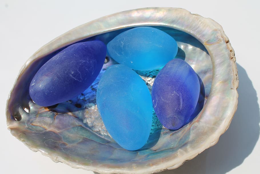 craft, mother of pearl, sea, shell, blue, color therapy, decorative.