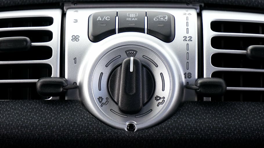 black and silver car air conditioner, interior, car interior HD wallpaper