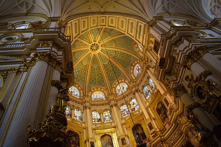 cathedral, granada, spain, architecture, religion, place of worship HD wallpaper