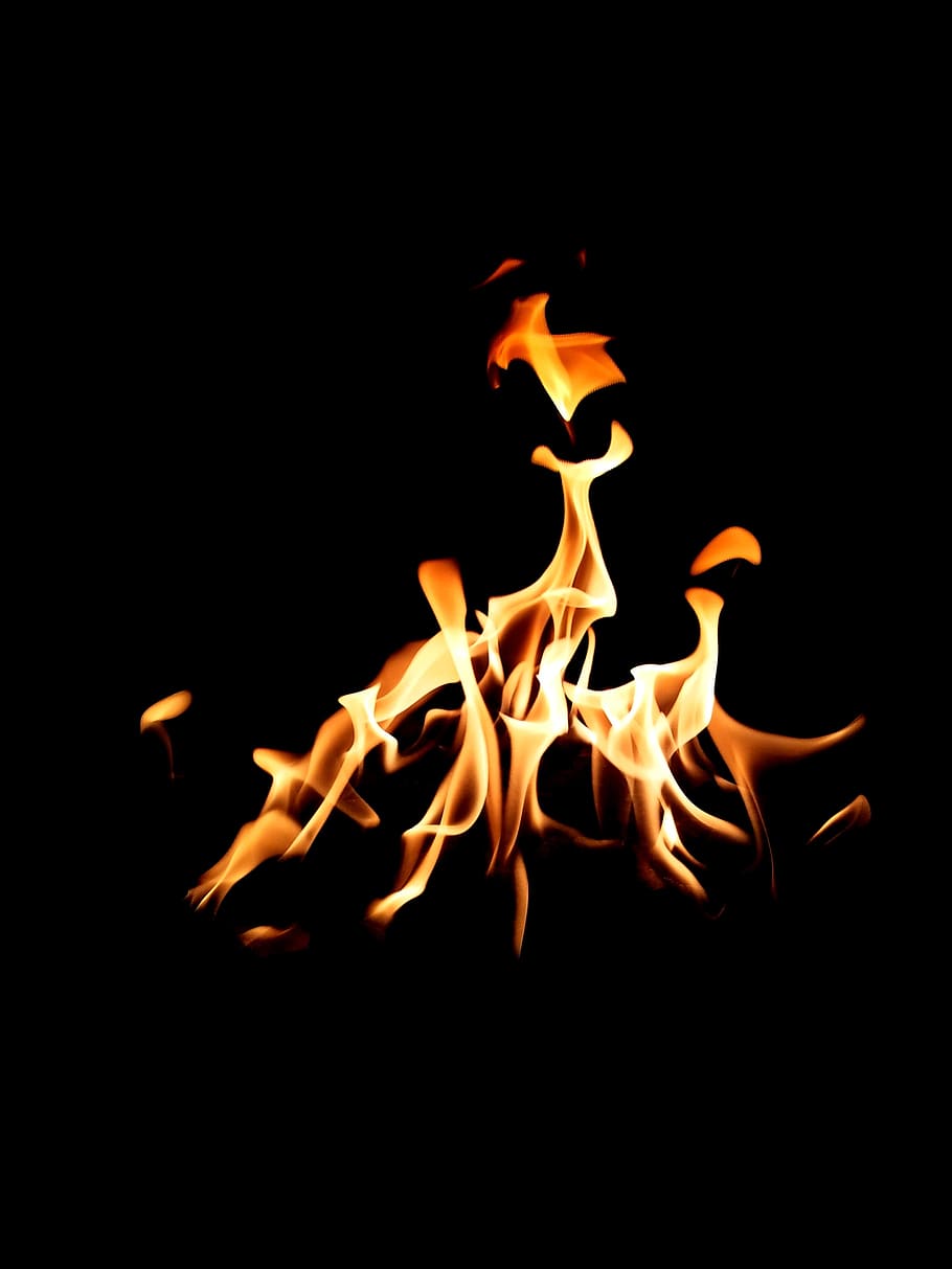 flame, hot, motion, fire, burning, fire - natural phenomenon, HD wallpaper