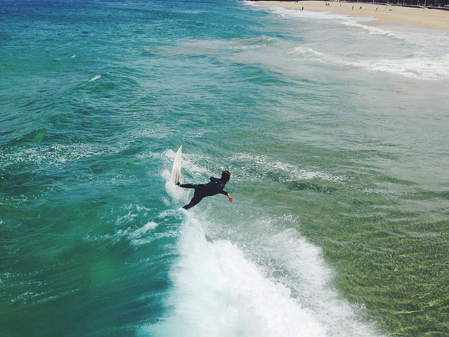surfing, surfer, surfboard, waves, ocean, sea, water, splash HD wallpaper