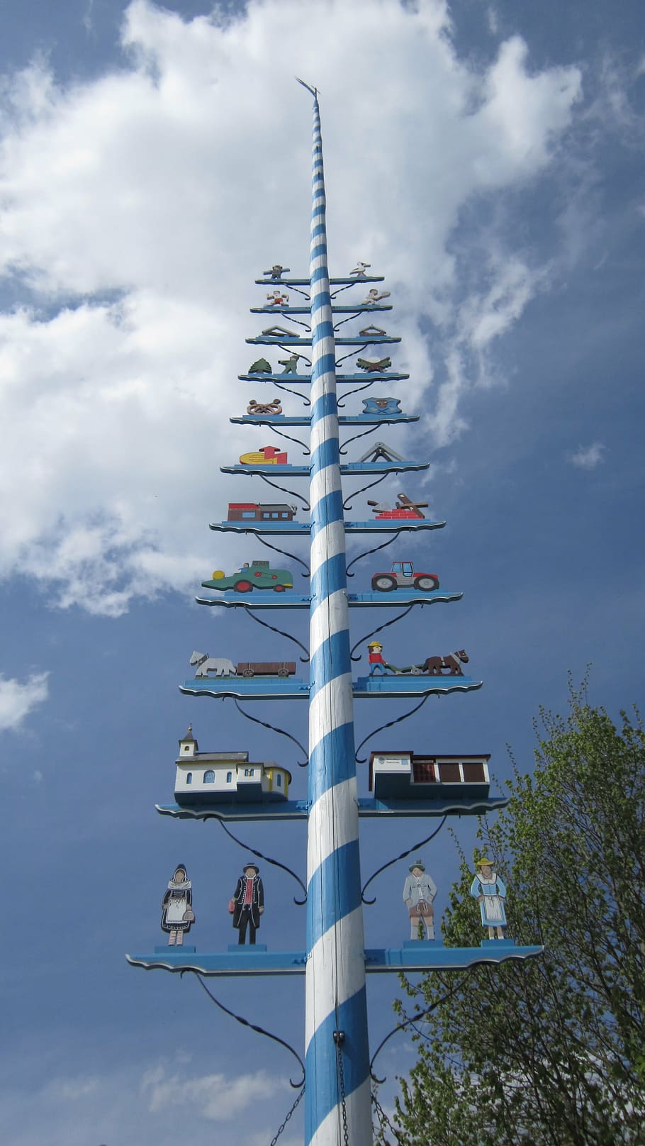 maypole, 1, tradition, need old, village life, spring, festive HD wallpaper