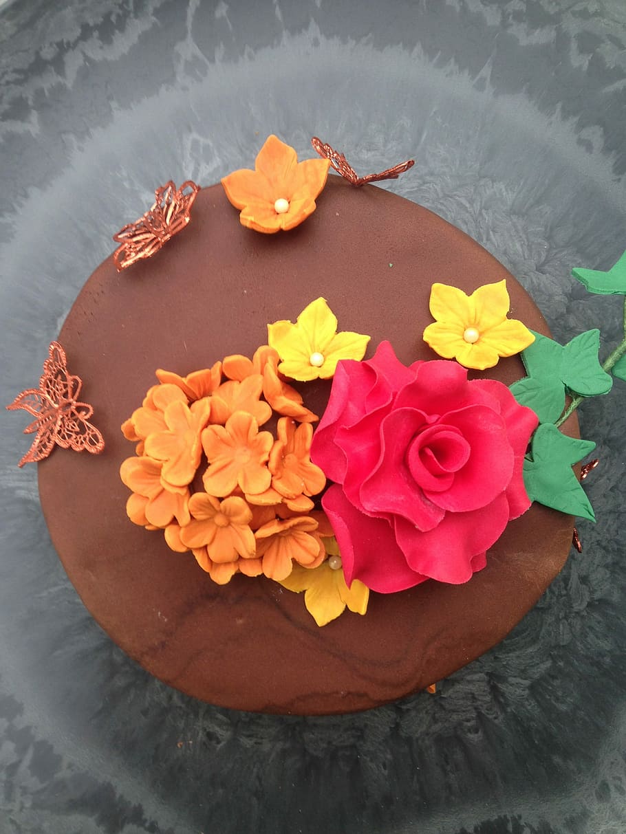Cake, Bake, Delicious, Marzipan, Food, benefit from, eat, coffee table HD wallpaper