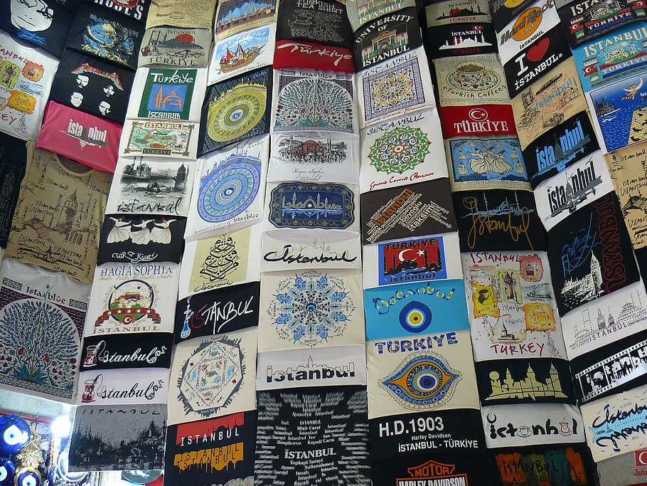 deco, pattern, imprint, t shirt, market, colorful, istanbul HD wallpaper