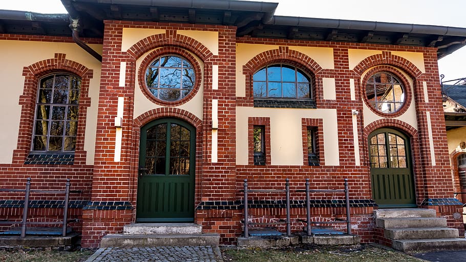 architecture, old, building, house, window, facade, brick, door HD wallpaper