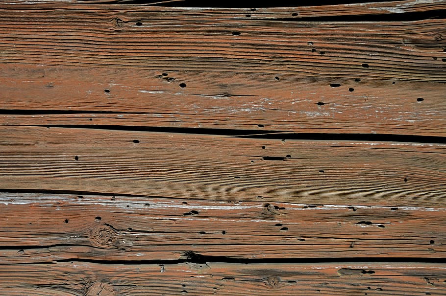 brown wooden plank, texture, wood grain, weathered, washed off, HD wallpaper
