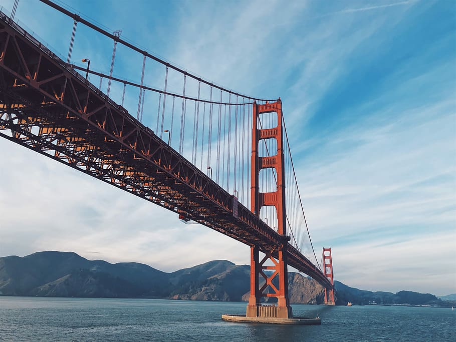 First time in San Francisco, landscape photography of San Francisco Golden Gate Bridge HD wallpaper