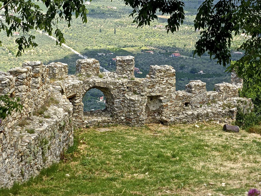 fortification, wall, historical, medieval, fortress, old, ruins HD wallpaper