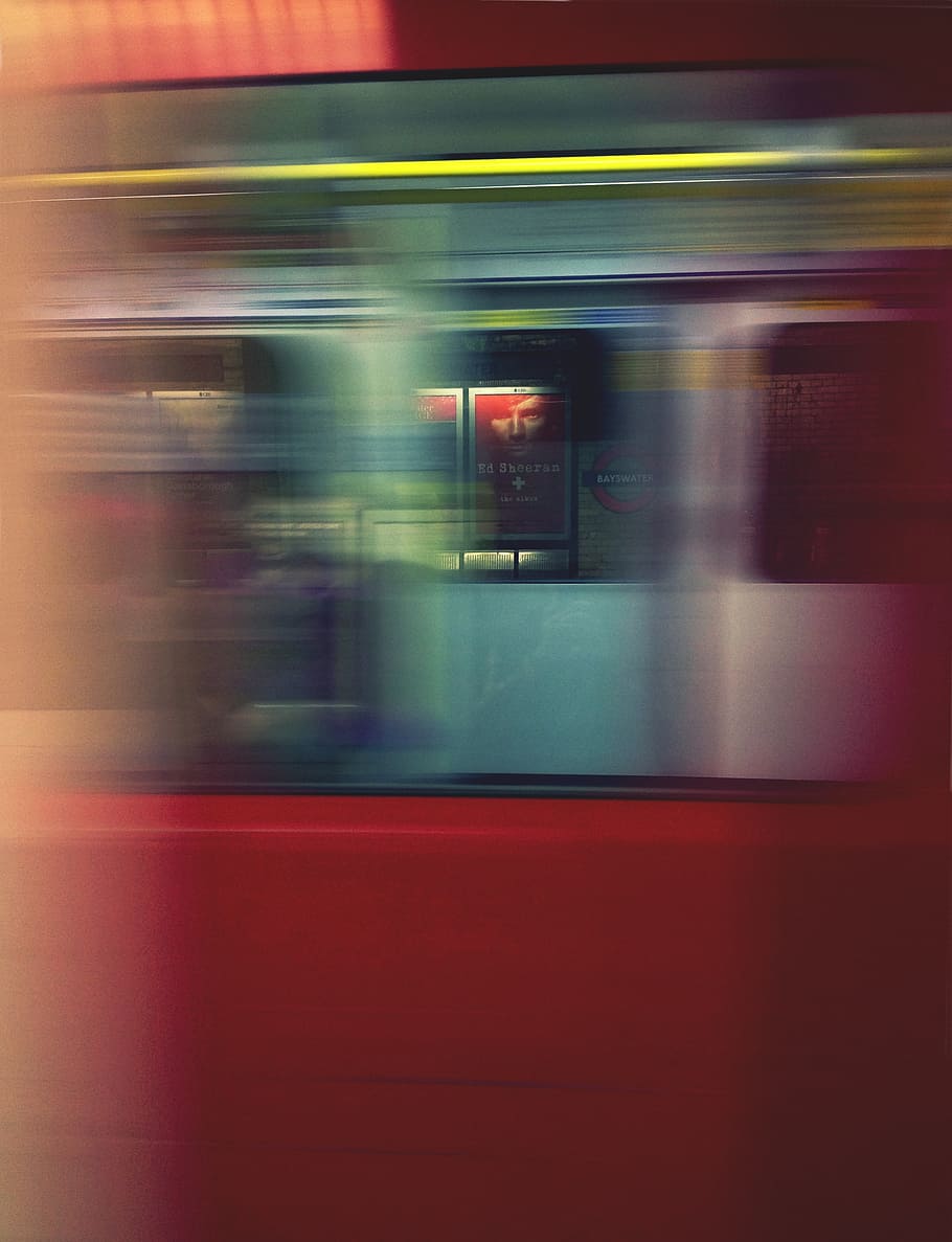 blur, speed, motion, train, sign, blurred, light, abstract HD wallpaper
