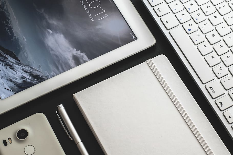 turned on white iPad, technology, mobile, tablet, communication HD wallpaper