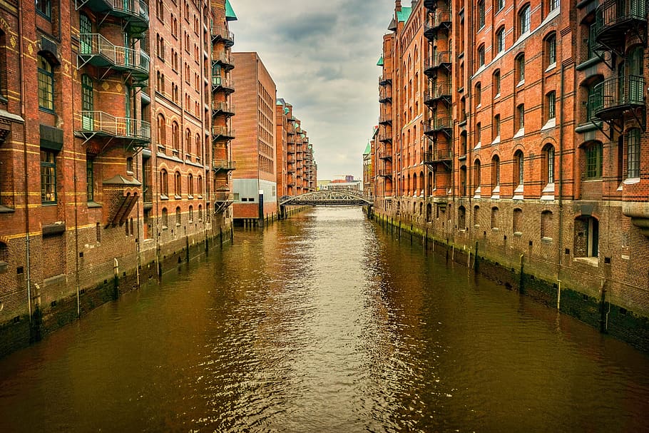 HD Wallpaper: Speicherstadt, Hamburg, Brick, Old Speicherstadt ...