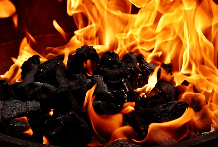 untitled, Fire, Flame, Carbon, Burn, Hot, Mood, campfire, fireplace HD wallpaper