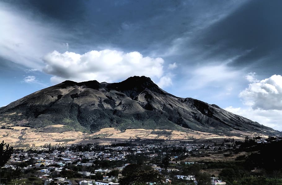 volcano, extinct volcano, imbabura, andy, ecuador, south america, HD wallpaper
